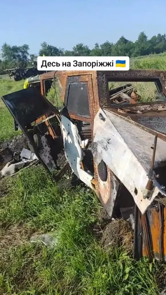 Destroyed Mowag Eagle I in Ukraine