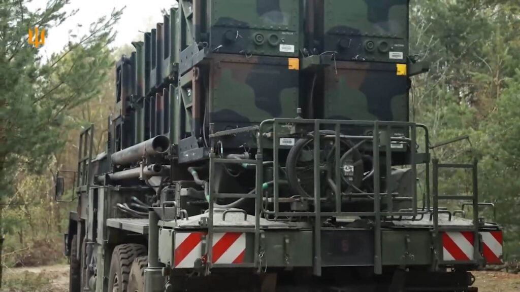 Patriot launcher in Ukraine