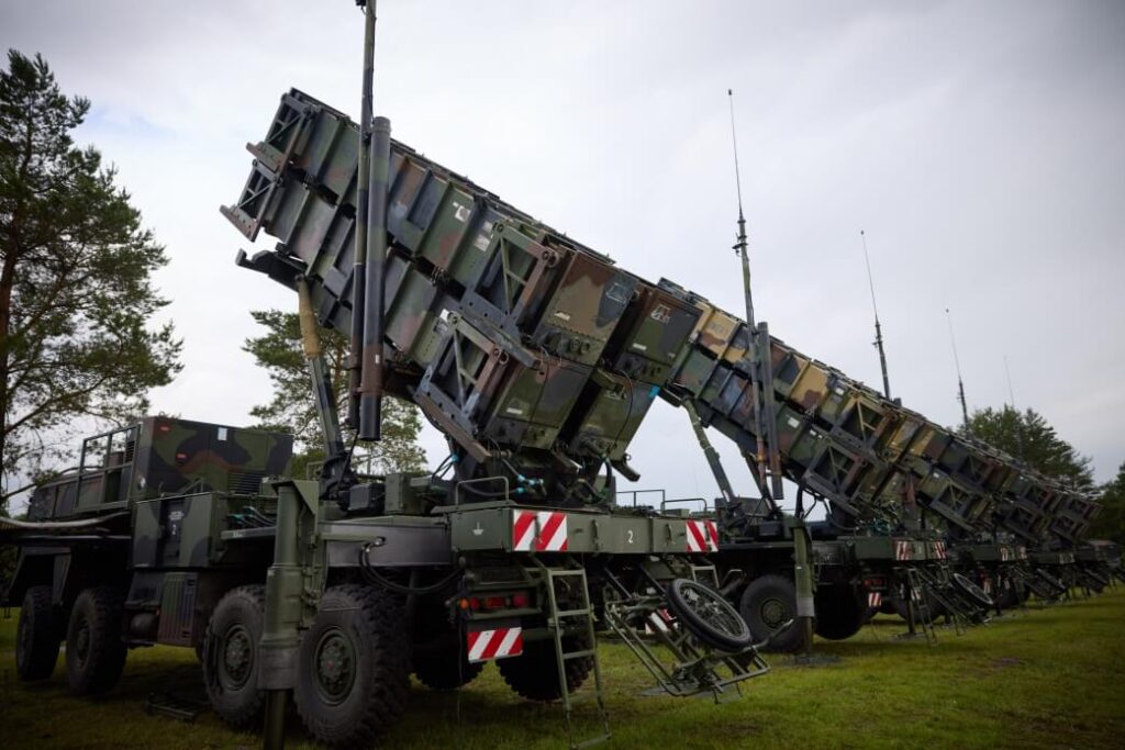Multiple Patriot launchers