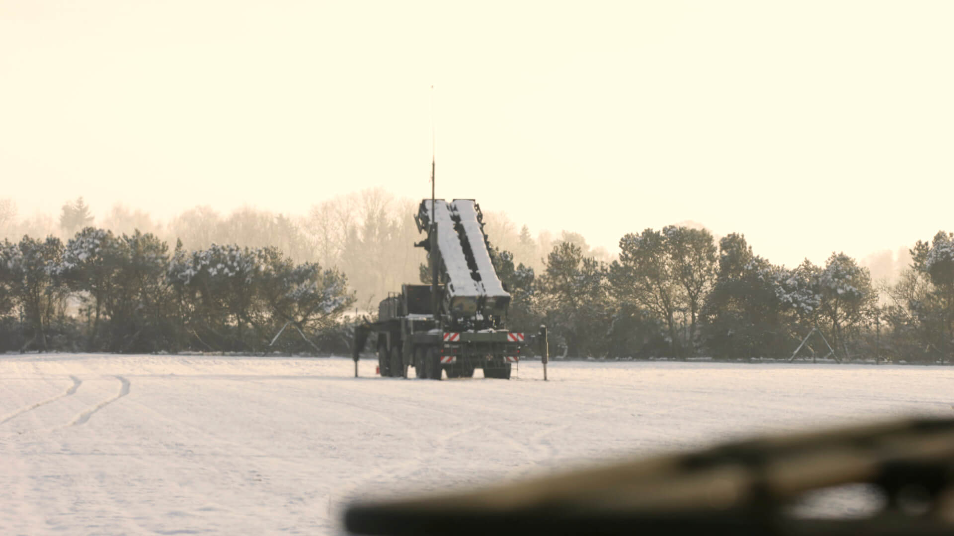 Patriot launcher during training of Ukrainian soldiers in Germany