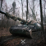PzH 2000 in a Ukrainian forest 43rd Artillery Brigade